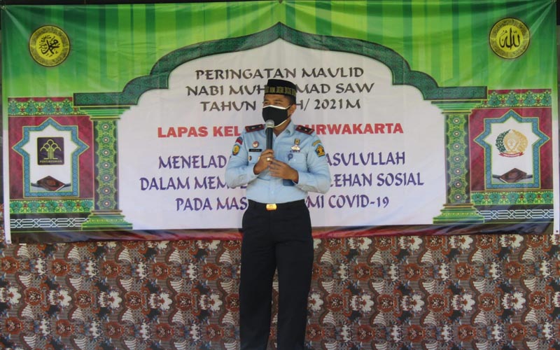 Lapas Purwakarta Gelar Peringatan Maulid Nabi Bersama Warga Binaan