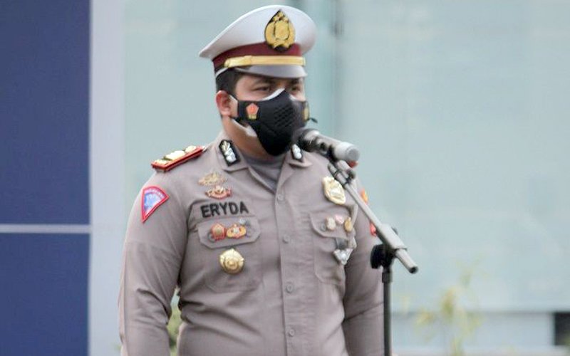 Polres Purwakarta Himbau Pengendara Untuk Berhati-Hati Karena Curah Hujan Tinggi