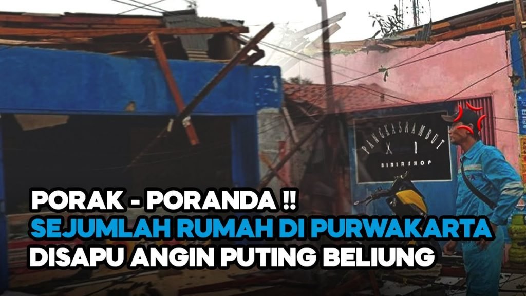 Video: Puluhan Rumah di Purwakarta Rusak Diterjang Angin Puting Beliung