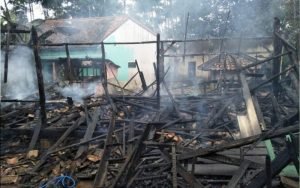 Kebakaran Menghanguskan Rumah di Darangdan, Diduga Akibat Konsleting Listrik