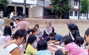 Moka Purwakarta Bersama KSB Gelar Moka Mengajar Untuk Anak di Rusunawa Ciseureuh