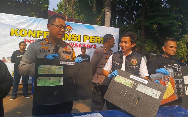 Hendak Jual Motor Curian, Dua Pelaku Curanmor di Purwakarta Dibekuk Polisi