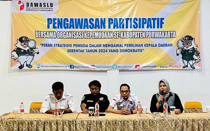 Bawaslu Purwakarta Ajak Pemuda Perangi Money Politik di Pilkada 2024