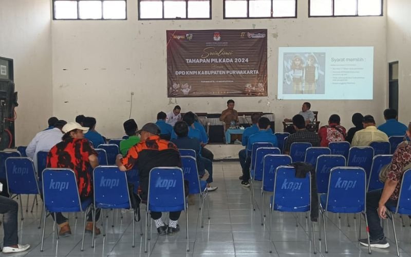 KPU Bersama KNPI Purwakarta Gelar Sosialisasi Tahapan Pilkada 2024