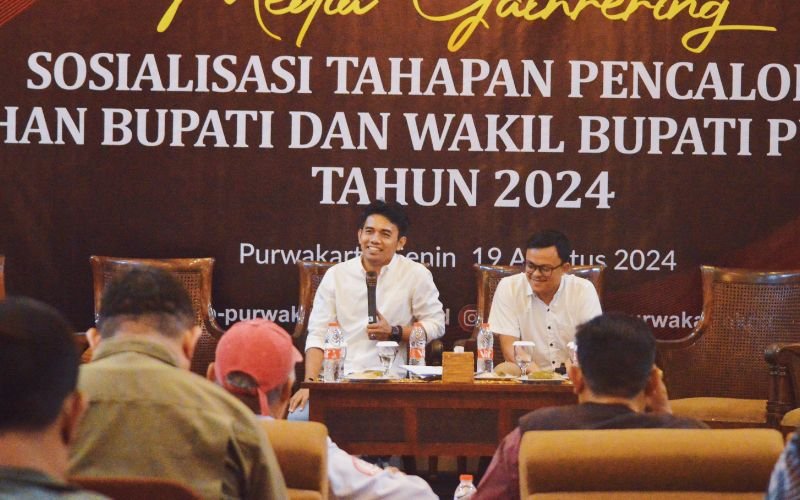 Media Gathering, KPU Purwakarta Sosialisasikan Tahapan Pilkada 2024