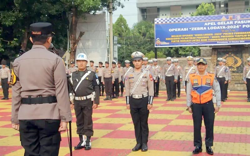Polres Purwakarta Gelar Operasi Zebra Lodaya Hingga 27 Oktober 2024