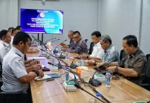 Diskusi antara Bakamla RI dan Staf Ahli Penasihat Khusus Presiden Bidang Politik dan Keamanan yang membahas membahas strategi untuk memperkuat keamanan laut Indonesia (Dok. Ist)