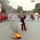 Aksi demo Indonesia Gelap yang digelar Aliansi BEM Purwakarta
