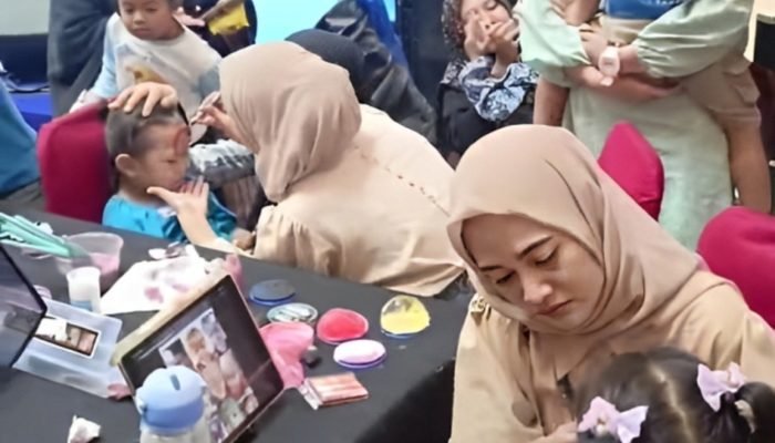 Aksi Kreatif Muralis Purwakarta di KCP Mall, Hibur 50 Anak Lewat Face Painting
