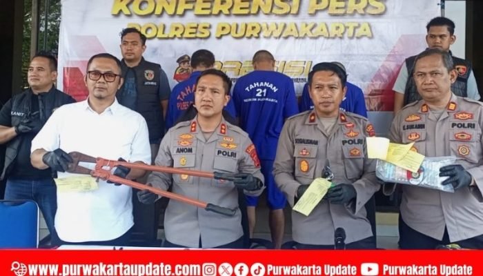 Polres Purwakarta Ungkap Sindikat Pencurian Toko Modern Lintas Kabupaten, Tiga Pelaku Ditangkap