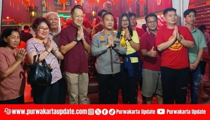 Polres Purwakarta Amankan Ibadah Imlek di Vihara Budi Asih, Ratusan Umat Hadir