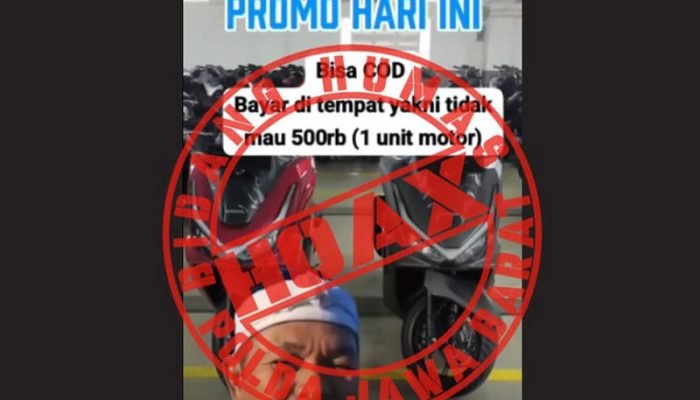 Hoaks tebus motor murah