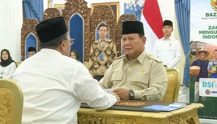 Presiden Prabowo Tunaikan Zakat Melalui Baznas di Istana Negara Prabowo tunaikan zakat