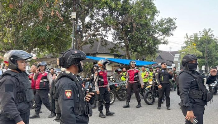 Pengamanan laga Persib vs Persija di Purwakarta