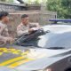 Stiker layanan darurat 110. (Foto: tribratanews)