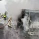 Truk gas terbakar di tol Cipularang