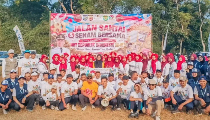 Jalan Santai Dan Senam Bersama, Meriahkan Milangkala Desa Bojong Barat Ke 48