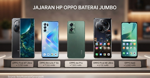 Cari HP Tahan Seharian? Ini 5 Pilihan OPPO Baterai Besar Terbaik Lengkap dengan Harganya