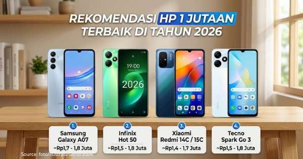 HP 1 Jutaan Terbaik 2026: Menang di Chipset Helio G99 hingga Memori 256GB