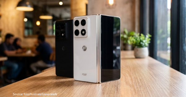 Rayakan Ultah ke-98, Motorola Pamer Teaser Razr Fold Wide Berdesain Layar Persegi