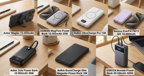 7 Rekomendasi Powerbank untuk iPhone Terbaik 2026: Spek Fast Charging & Harganya