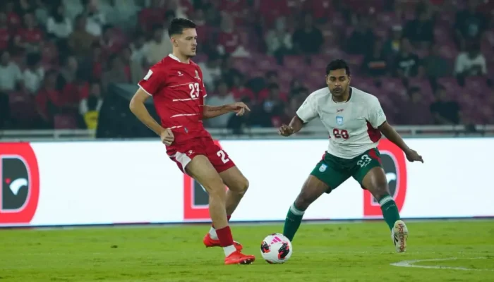 Kabar Baik Jelang Final! Haye, Baggott, dan Oratmangoen Tetap Bisa Bela Indonesia Timnas Indonesia Vs Bangladesh, Justin Hubner pada laga terakhir Grup A FIFA ASEAN Cup 2026 di SUGBK, Jakarta, Kamis (1-10-2026). (Dok. Official BFF Facebook)