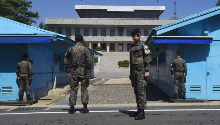 Pos Perbatasan Korea Utara dan korea selatan. (Foto: AMP)
