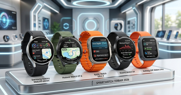 5 Smartwatch Terbaik 2026 Fitur Lengkap untuk Olahraga dan Kesehatan