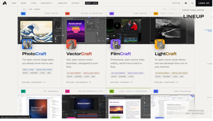 Art craft Desain Premium Gratis Alternatif Photoshop, Lightroom, dan Premiere Pro ArtCraft menghadirkan sejumlah aplikasi kreatif yang dikembangkan dengan bantuan AI, tetapi sebagian fiturnya masih dalam tahap pengembangan. (Foto:Artcraft)