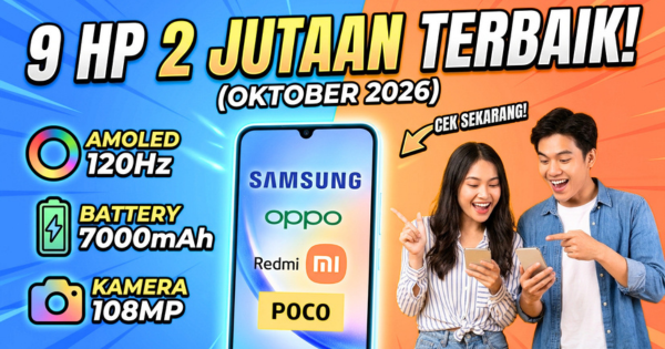 9 HP 2 Jutaan Terbaik Oktober 2026: Fitur Flagship, Baterai Jumbo, dan AI Canggih