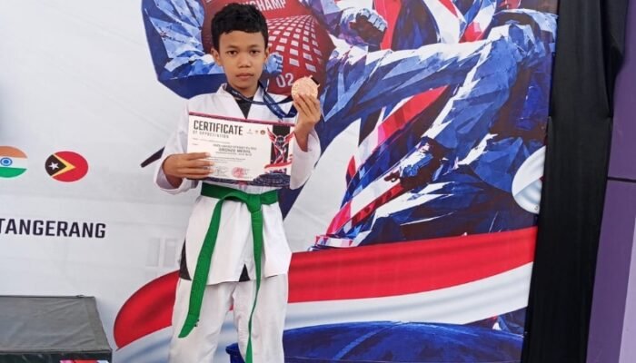 Andi Hafidz, Atlet Muda Unity Taekwondo Team Asal Purwakarta Raih Juara 3 di Pugnator International Open Taekwondo 2026