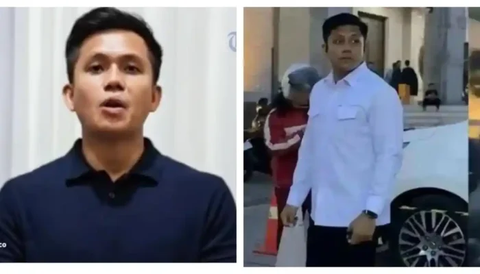 Ajudan Gubernur Kaltim Minta Maaf Usai Senggol Mahasiswa saat Demo Asky Rizal Toding, ajudan Gubernur Kalimantan Timur Rudy Mas'ud, meminta maaf setelah aksinya menyenggol seorang mahasiswa Gerakan Mahasiswa Nasional Indonesia (GMNI) viral di media sosial. (Foto:Tribunews.com)