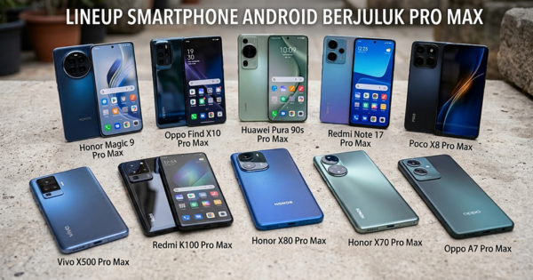 Tren Pro Max Merambah Android: Ini 10 HP Terbaru dengan Baterai Jumbo dan Kamera 200 MP