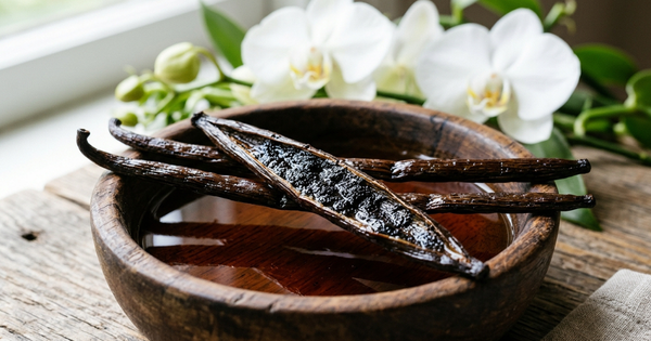 6 Manfaat Vanilla untuk Kesehatan Tubuh dan Tips Olah Biji Aslinya Biji vanila murni dan ekstrak vanila cair kaya antioksidan untuk kesehatan tubuh.
