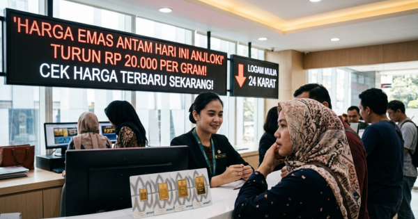 Harga Emas Antam Hari Ini Anjlok Rp 20.000! Cek Rincian Lengkap & Buyback Terbaru