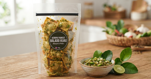 Ide Jualan Unik: Resep Keripik Pangsit Balado Hijau Renyah & Strategi Pemasarannya