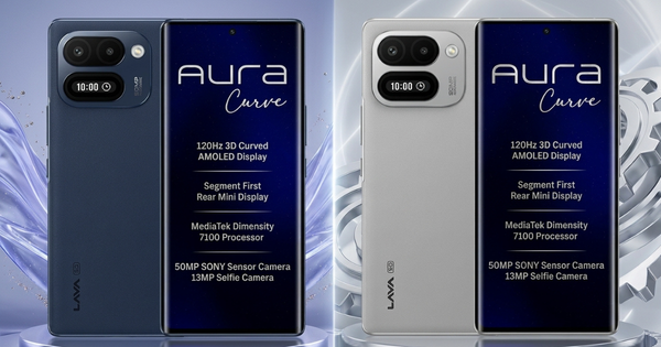 Lava Aura Curve Resmi Rilis: Layar Lengkung, Skrin Belakang & Baterai 6.000 mAh!