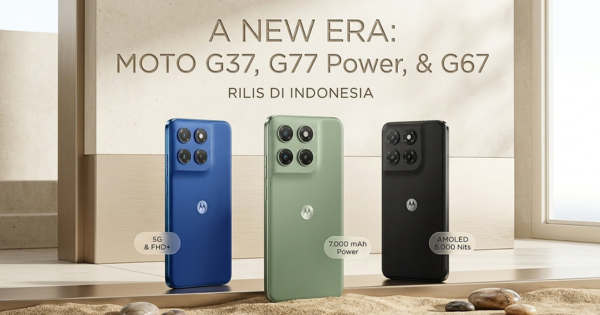 Motorola Moto G37, G77 Power, dan G67 Resmi Dirilis: Harga Mulai Rp3 Jutaan!