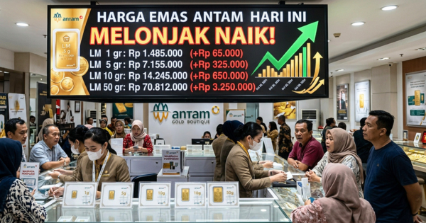 Rincian Harga Emas Antam Hari Ini Sabtu 10 Oktober 2026: Melonjak Naik, Cek Potensi Cuan dan Spread Buyback!