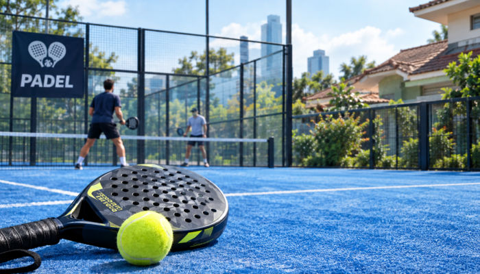 Lapangan Padel Surya Sumantri Bandung Dikeluhkan Warga, Ini Penyebabnya! Ilustrasi olahraga padel. Pemkot Bandung menyiapkan opsi penanganan keluhan kebisingan lapangan padel di kawasan Surya Sumantri. (Foto: Shutterstock)