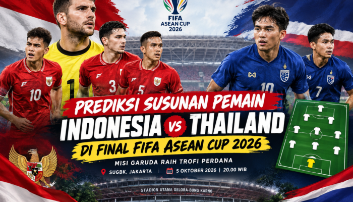 Prediksi Susunan Pemain Indonesia vs Thailand di Final FIFA ASEAN Cup 2026 - Foto: chat gpt