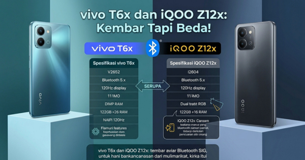 vivo T6x dan iQOO Z12x Kantongi Sertifikasi Bluetooth SIG, Siap Meluncur Kembar?
